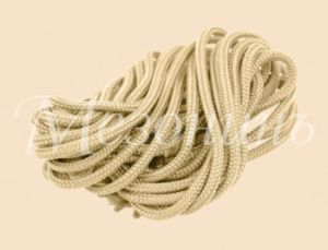 Шнур из п/э нити для фиксации проводов на изоляторах, цвет - слоновая кость, ТМ "МезонинЪ", (5м /уп)