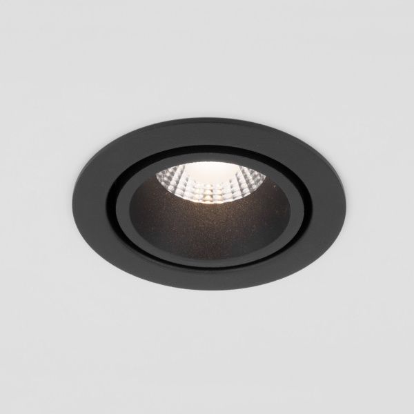 Встраиваемый светодиодный светильник 7W 3000K BK/BK черный/черный 15267/LED Elektrostandard