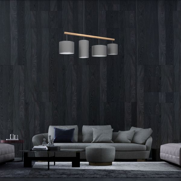 Подвесной светильник 4458 Deva Graphite светлое дерево Eurosvet