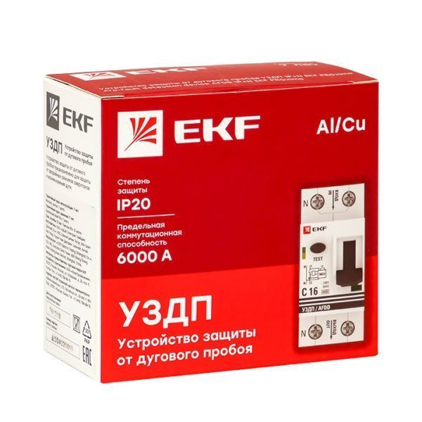 УЗДП с авт.выкл. 1P+N 63А (С) 6кА EKF PROxima - Фото 3