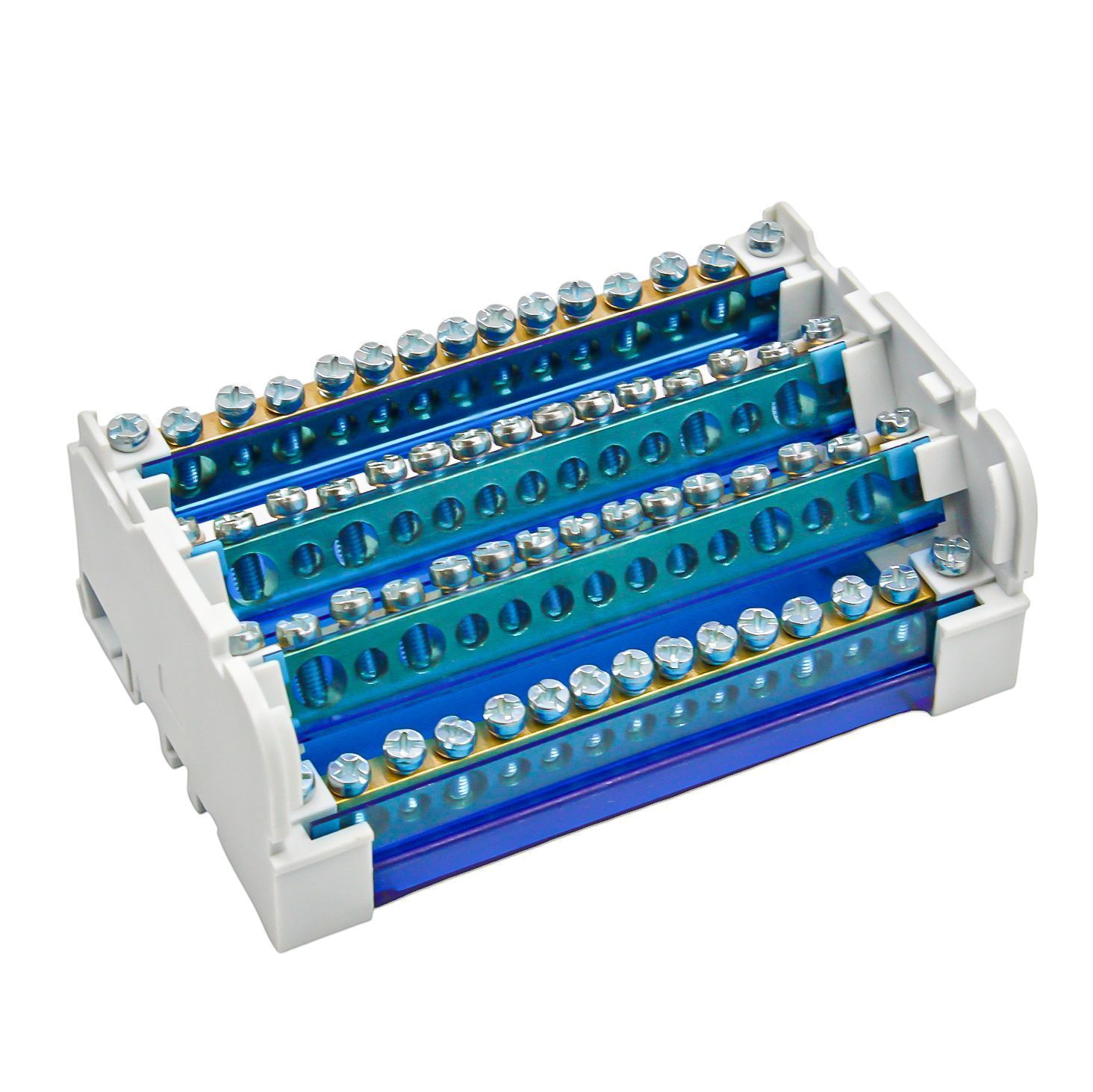 Шины на DIN-рейку в корпусе (кросс-модуль) 4х15 3L+PEN DEKRON для сборки электрощита - Фото 6