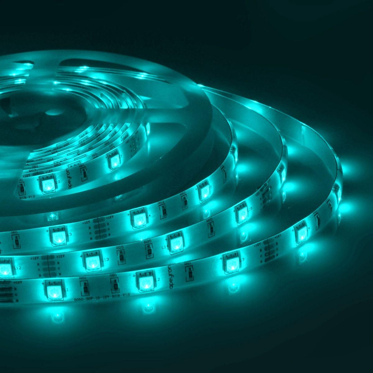 Комплект светодиодной ленты smd5050 30д/м 12В IP65 5м RGB Apeyron - Фото 24