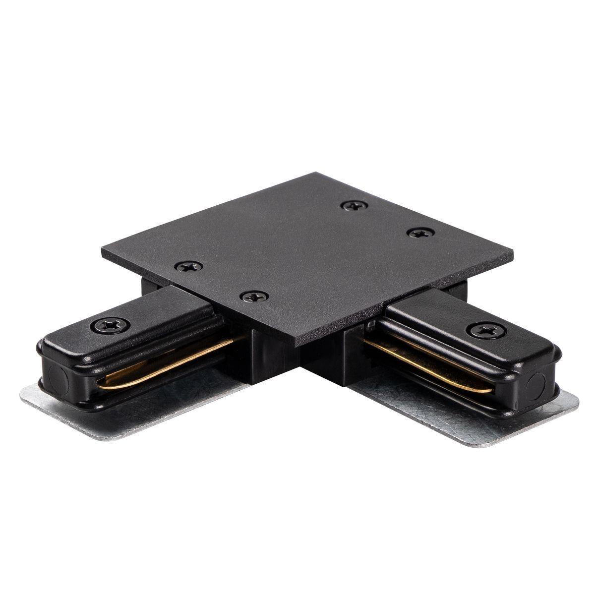 Коннектор для трековых систем PTR/R CL-BL чёрный L-обр. (встраиваемый) Jazzway
