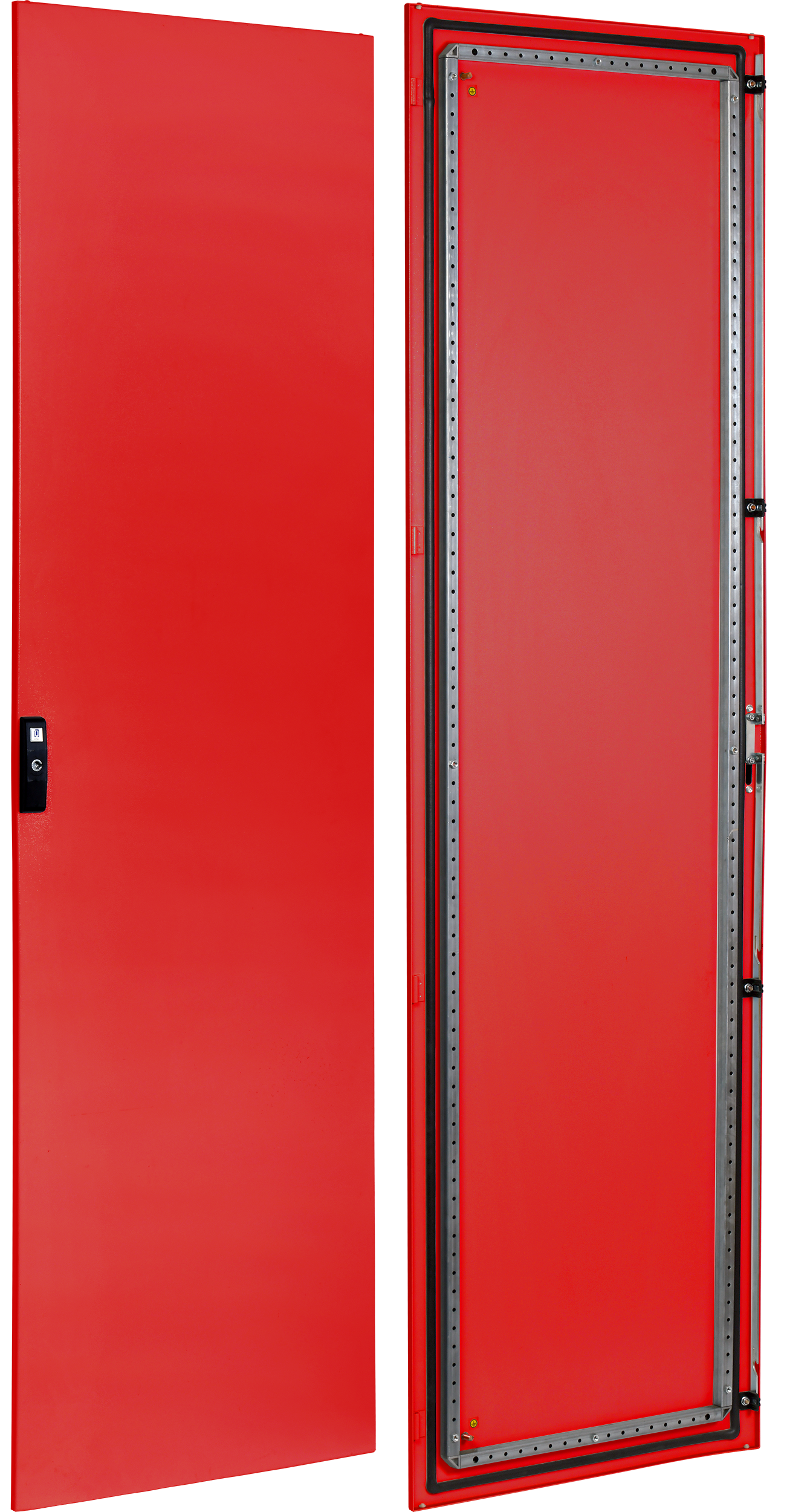 FORMAT Дверь металлическая 2000х800мм RAL3020 красная IEK