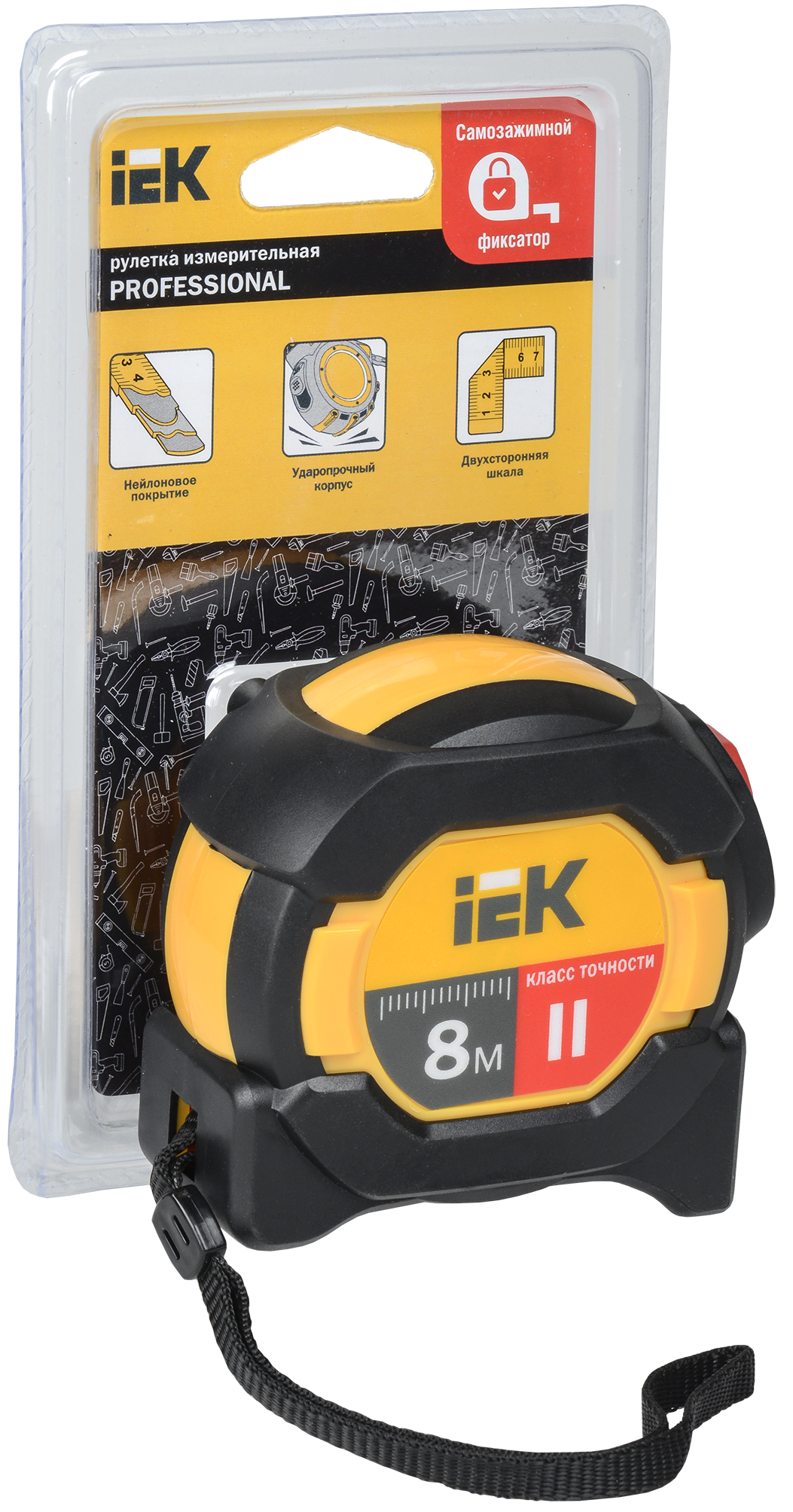 Рулетка измерительная PROFESSIONAL 8м IEK - Фото 2