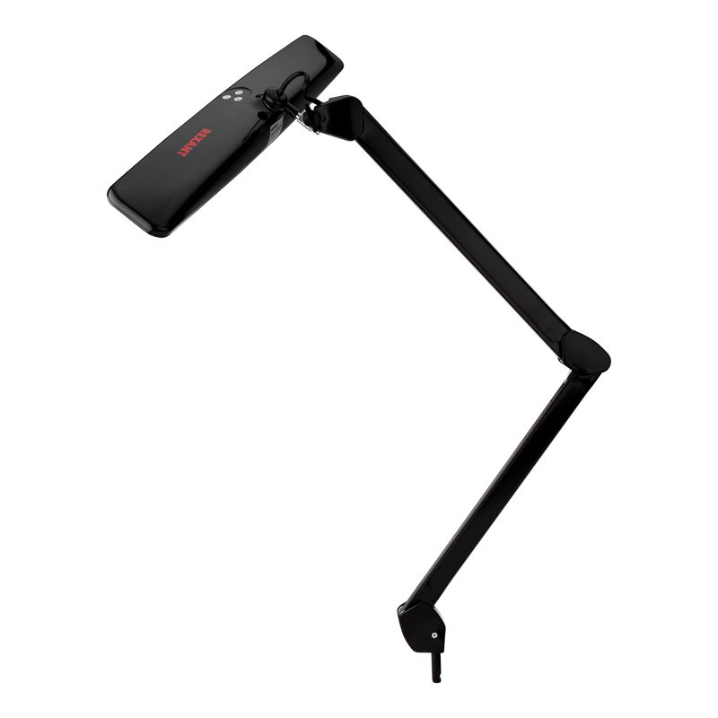 Лампа настольная бестеневая, струбцина, ECO light, 84 SMD LED, сенсорный диммер, черная REXANT - Фото 3