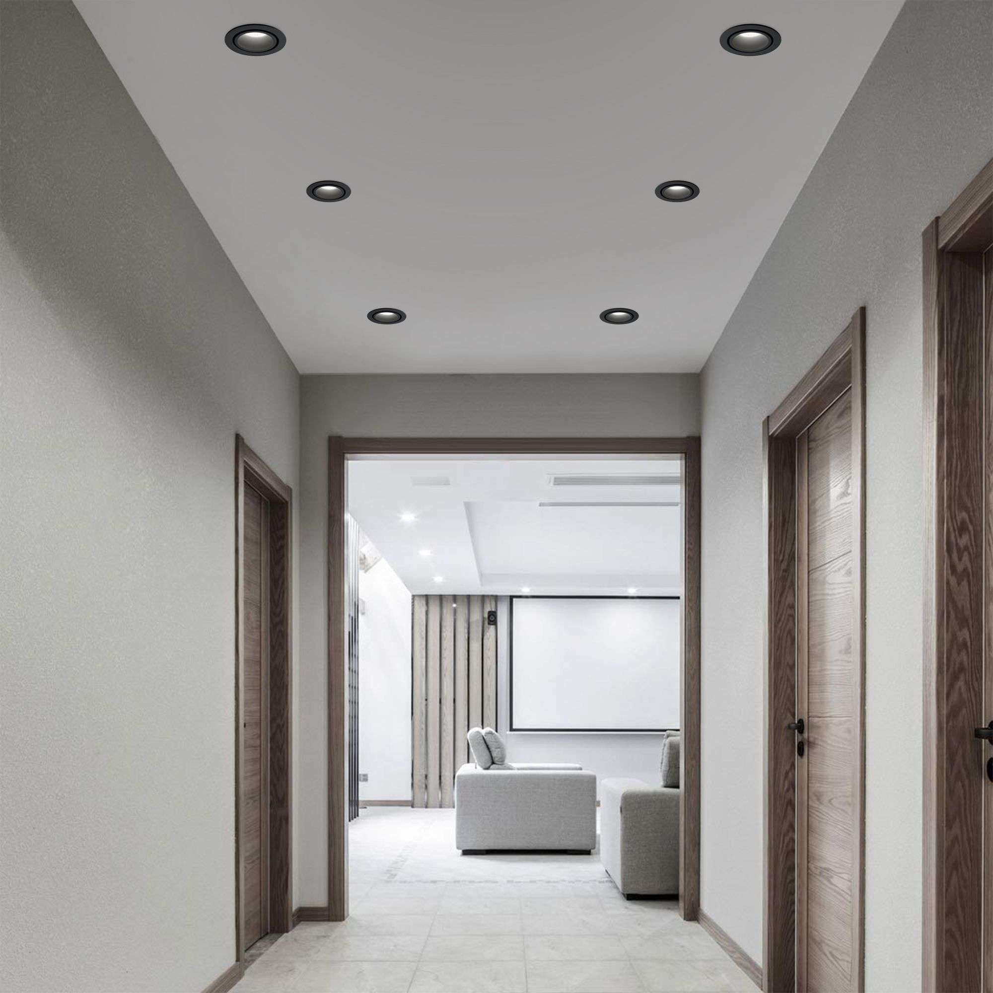 Светильник светодиодный встраиваемый точечный 15267/LED 7W 4200K черный Elektrostandard - Фото 6