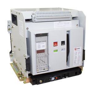 ВА-45 6300/6300А 3P 80кА выкат., корзина, гориз., ETU(220В AC), мп/нр/вкл.к.(220В AC), ав/доп. 1CO/1NC,1NO,4CO mccb45-6300-6300v