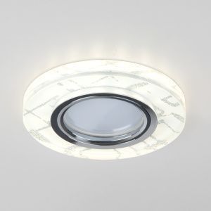 Светильник точечный светодиодный 8371 MR16 WH/SL белый/серебро Elektrostandard