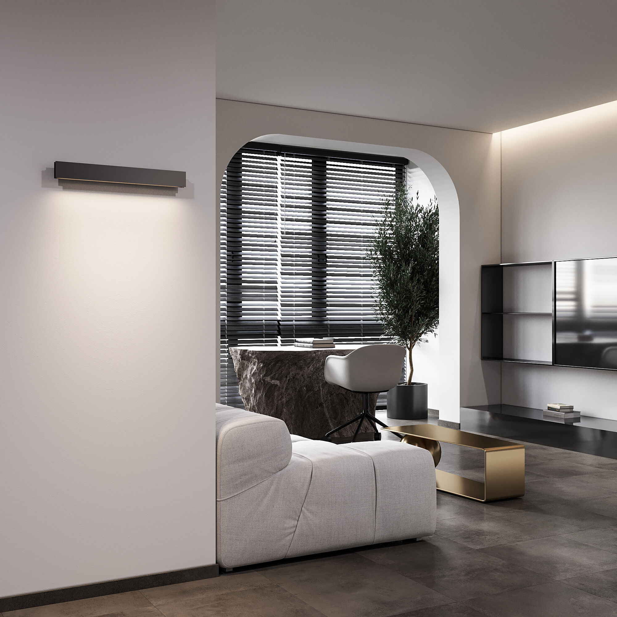 Светильник настенный светодиодный LINE LED MRL LED 1127 черный Elektrostandard - Фото 4