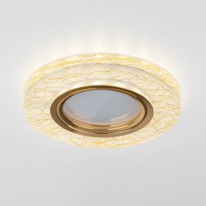 Светильник точечный светодиодный 8371 MR16 WH/GD белый/золото Elektrostandard