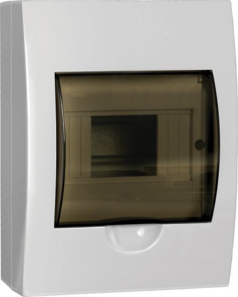 Корпус пластиковый ЩРН-П-6 черная прозрачная дверь IP41 GENERICA