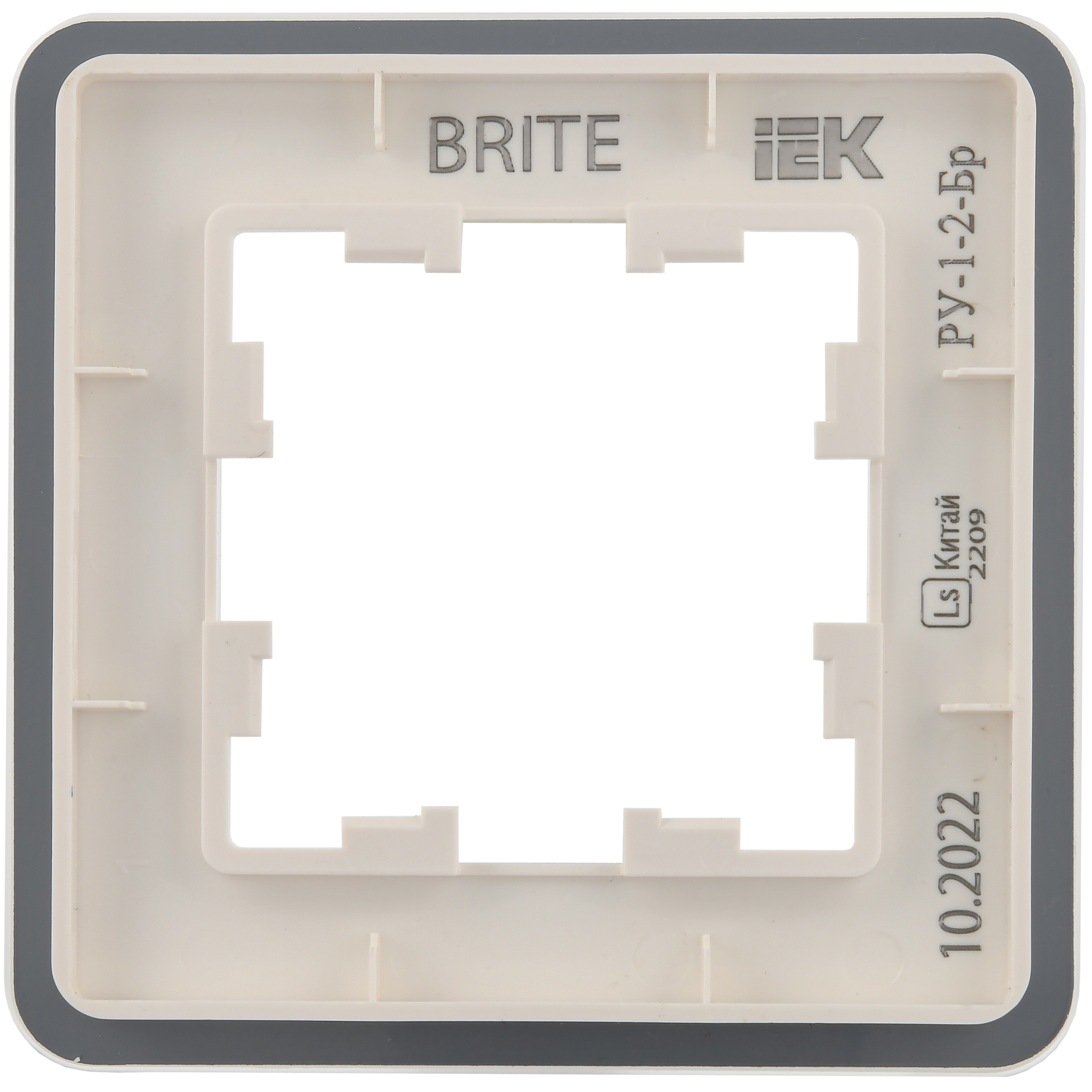 BRITE Рамка 1-местная РУ-1-2-Бр стекло белый RE IEK - Фото 7