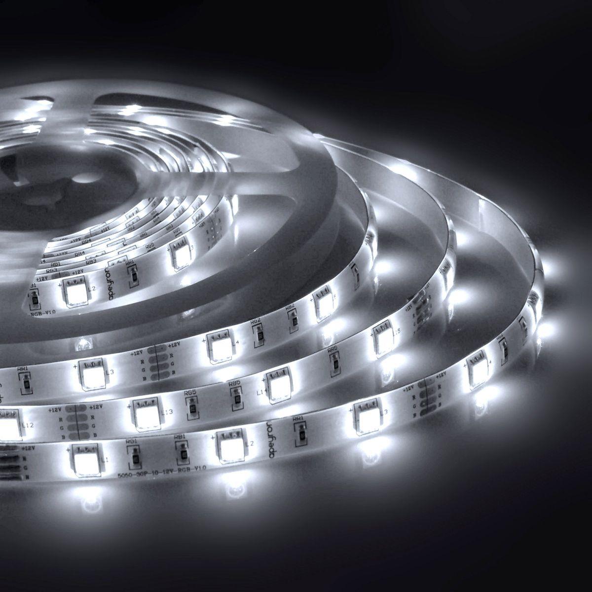 Комплект светодиодной ленты smd5050 30д/м 12В IP65 5м RGB Apeyron - Фото 28