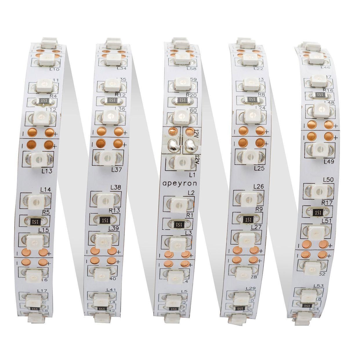 Лента светодиодная СТ smd3528 120д/м 12В IP20 5м красный Apeyron - Фото 16