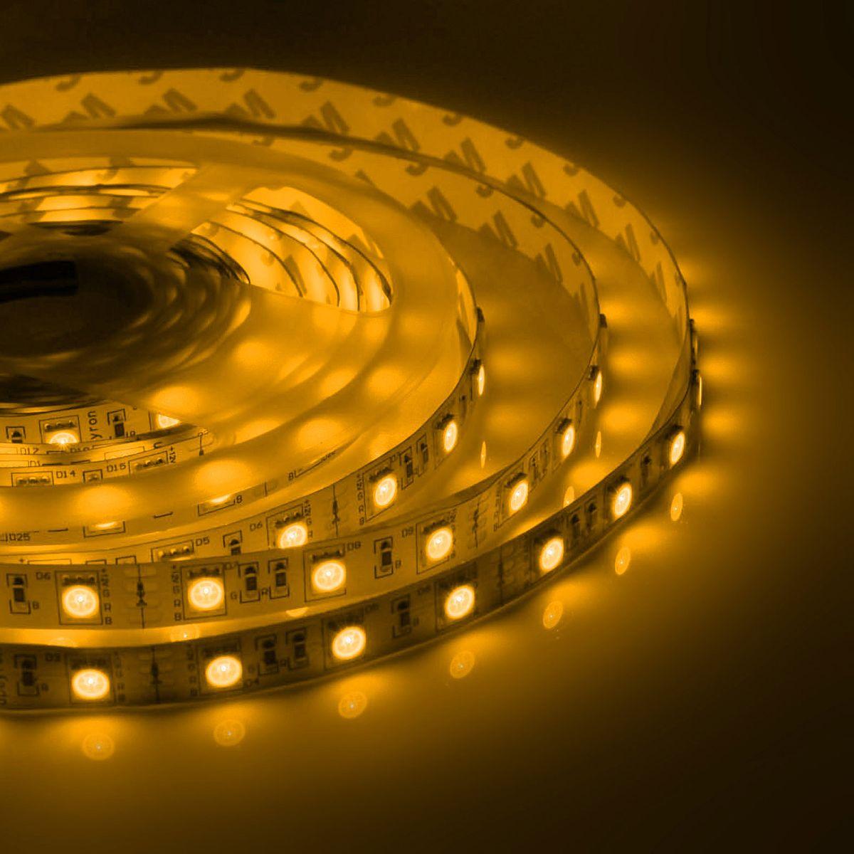 Лента светодиодная СТ smd5050 30д/м 12В IP20 5м RGB Apeyron - Фото 12