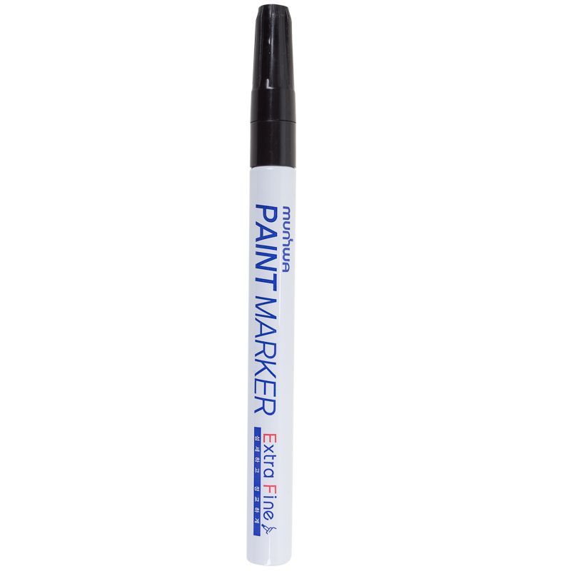 Маркер-краска Extra Fine Paint Marker 1мм, нитрооснова, черный MunHwa 08-7201