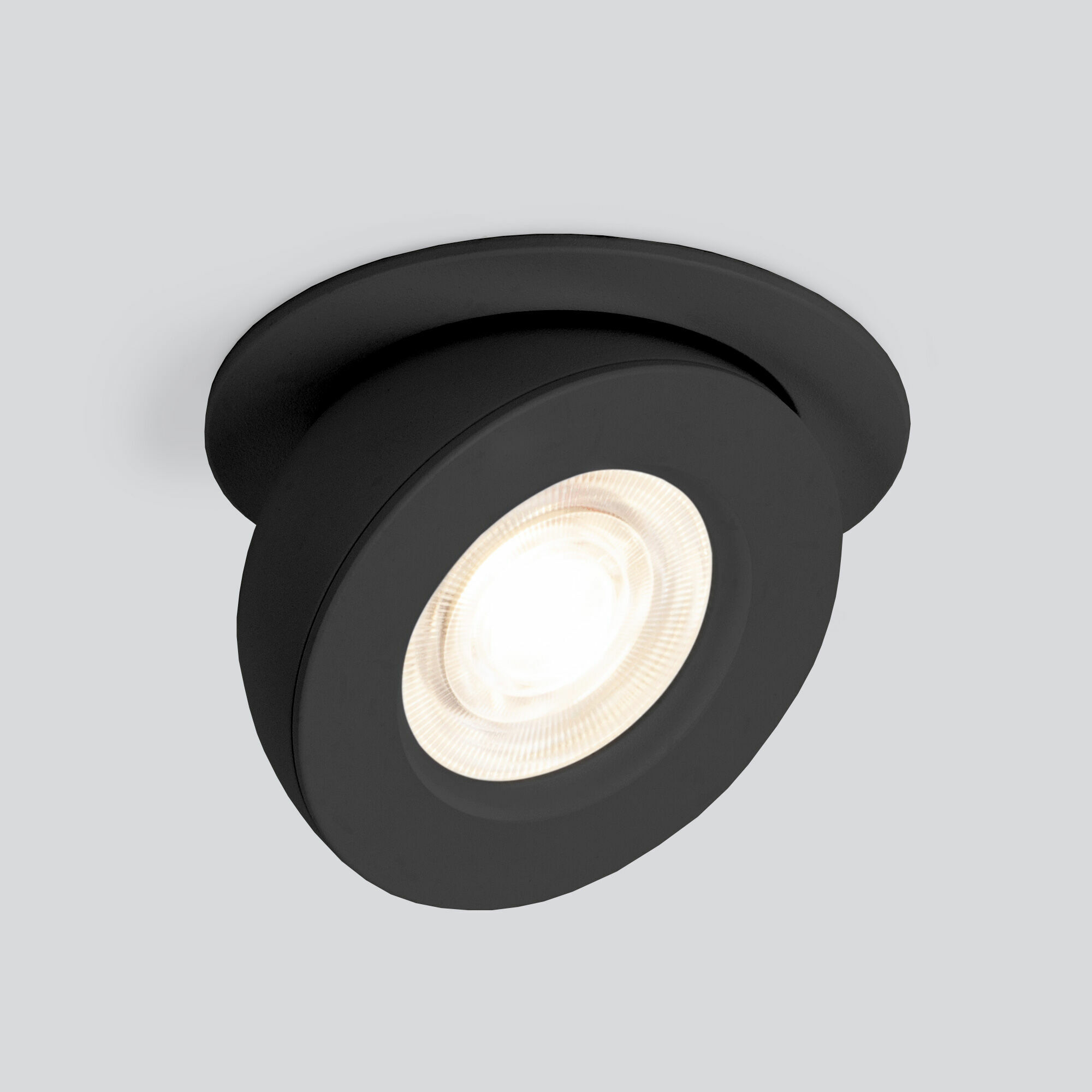 Встраиваемый точечный светодиодный светильник Pruno черный 8W 4200К (25080/LED) 25080/LED Elektrosta