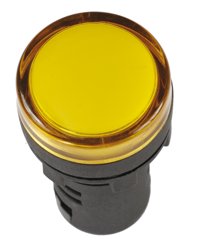 Лампа AD16DS(LED)матрица d=16мм желтый 230В AC IEK