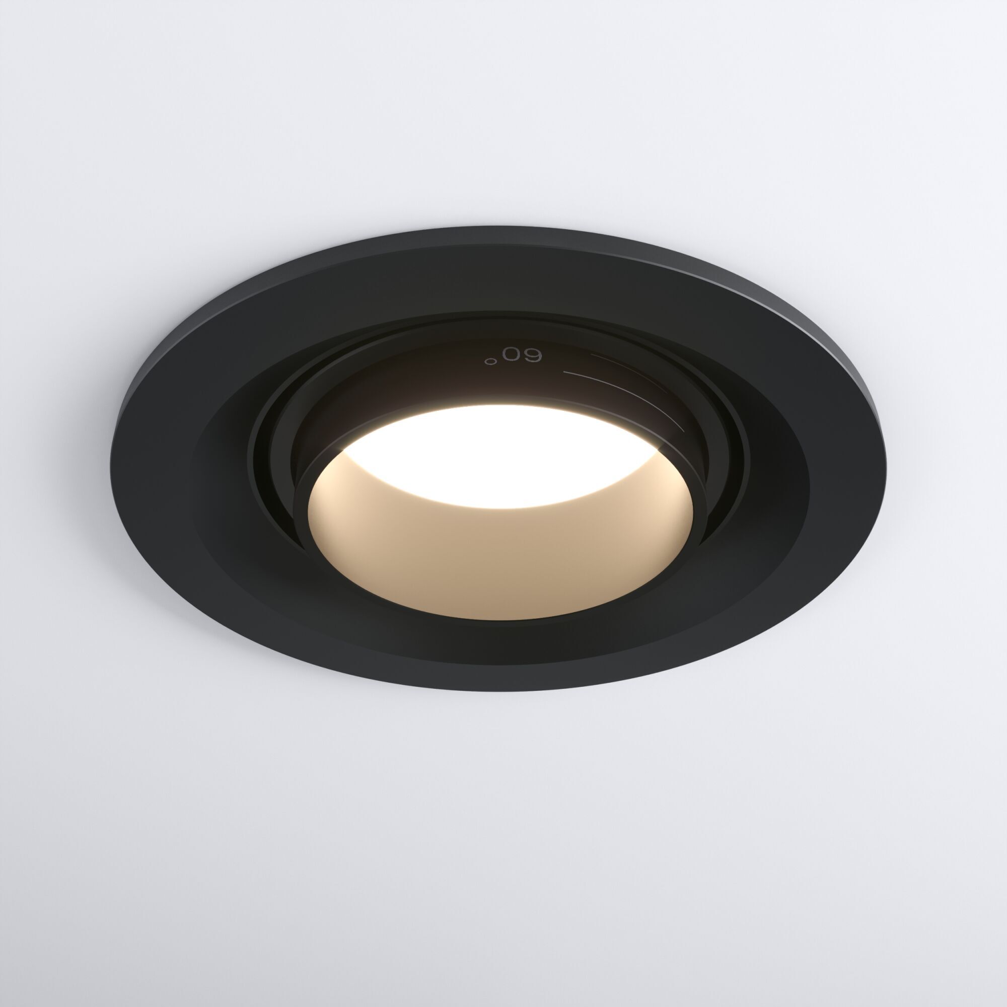 Светильник светодиодный встраиваемый с регулировкой угла освещения 9920 LED 15W 4200K черный Elektro - Фото 4