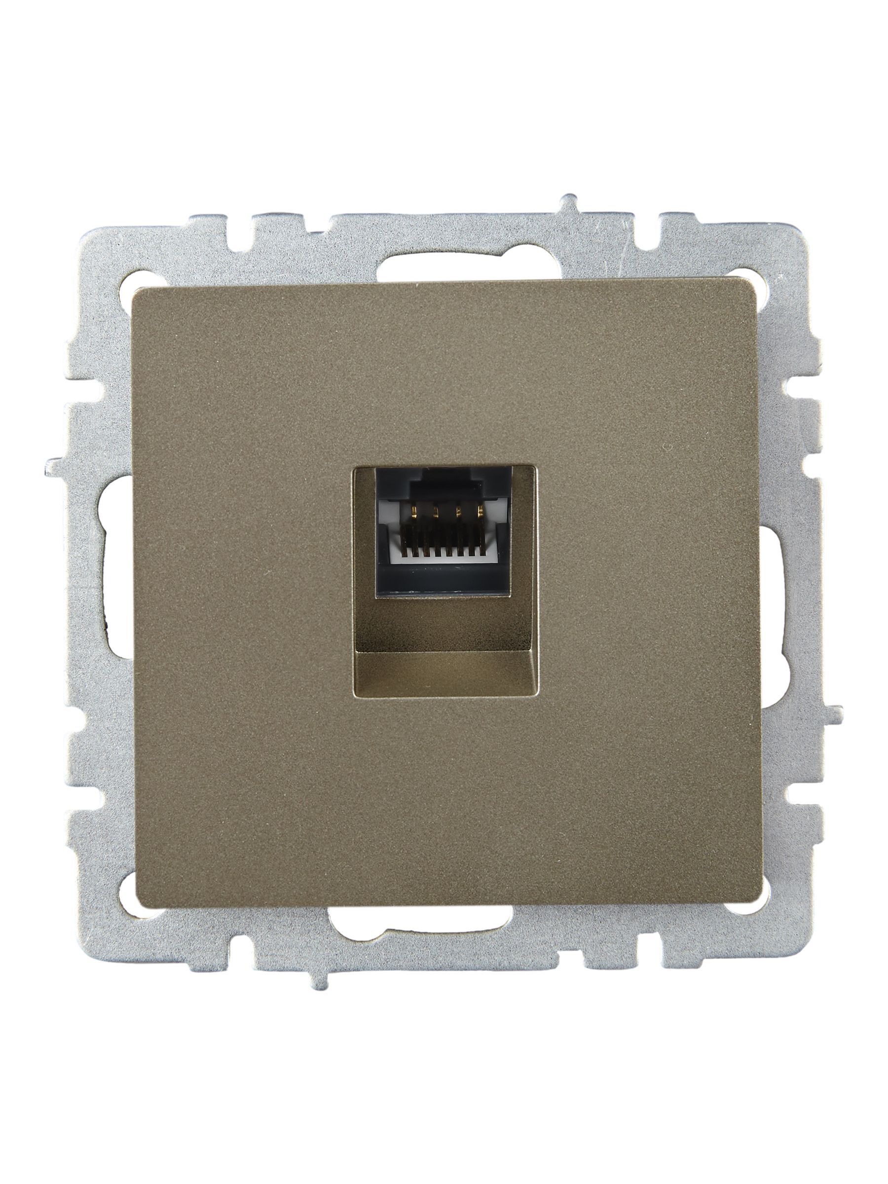 BRITE Розетка компьютерная RJ45 кат.6 РК11-БрШ шампань IEK - Фото 7
