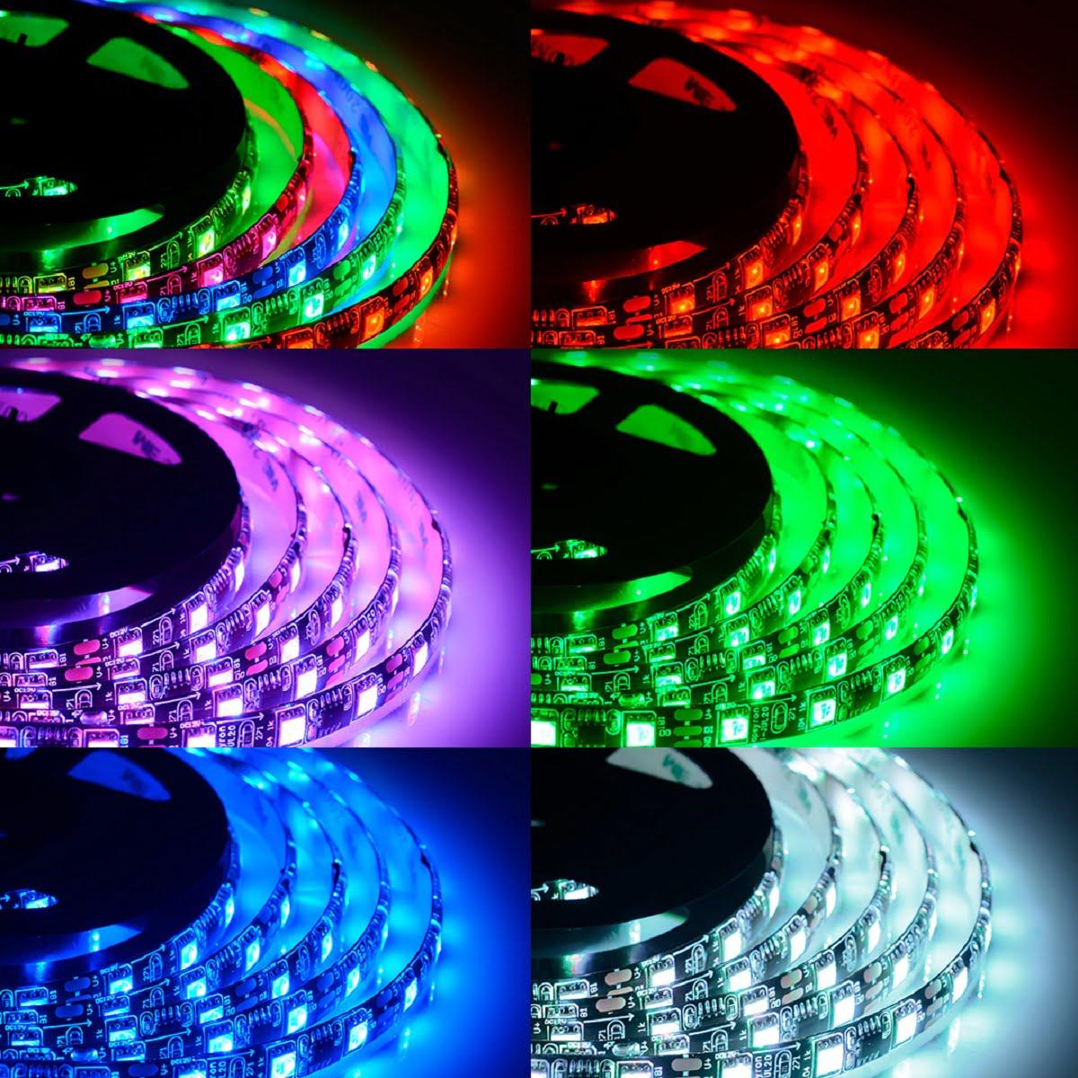 Комплект цифровой светодиодной ленты smd5050 60д/м 12В IP65 2м RGB Apeyron - Фото 3
