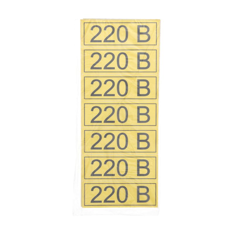 Наклейка знак электробезопасности «220 В» 35х100мм 70 шт. REXANT - Фото 3