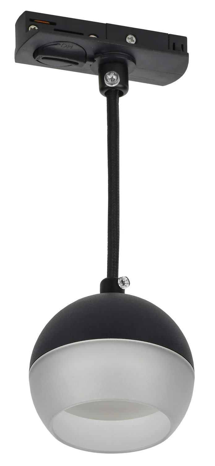 LIGHTING Светильник 4119 декоративный трековый подвесной под лампу GX53 черный IEK