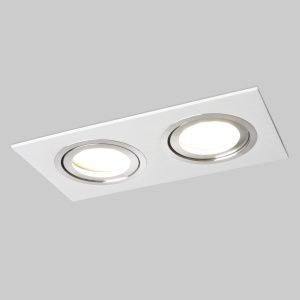 Светильник точечный с белой шлифованной поверхностью 1051/2 WH белый Elektrostandard a035244