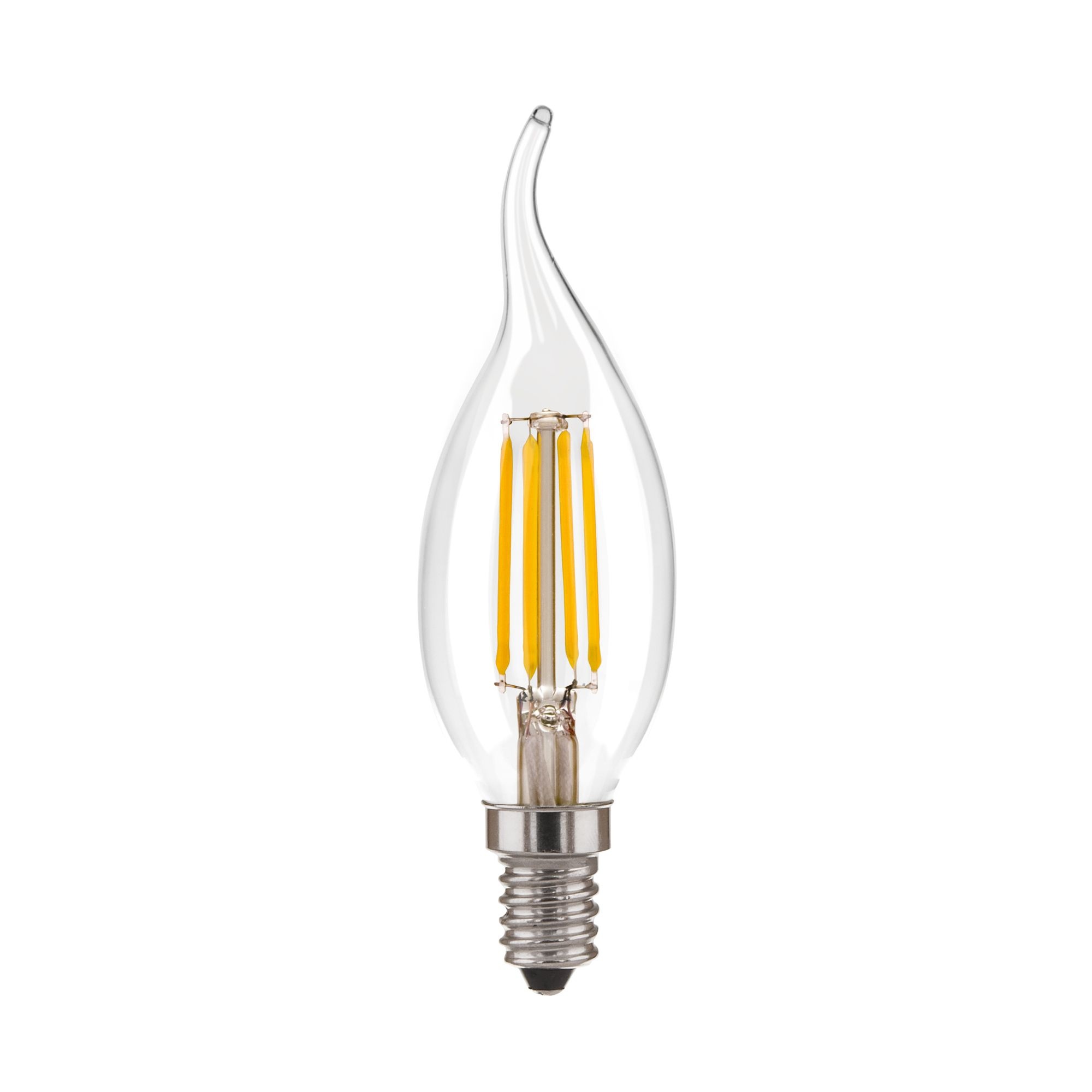 Лампа светодиодная филаментная Dimmable "Свеча на ветру" CW35 5W 4200K E14 BLE1424 Elektrostandard - Фото 2