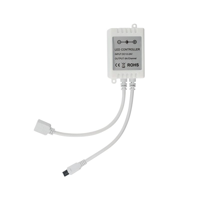 LED контроллер для светодиодной ленты White Mix 12/24 В, 72/144 Вт, 24 кнопки  (IR) - Фото 3