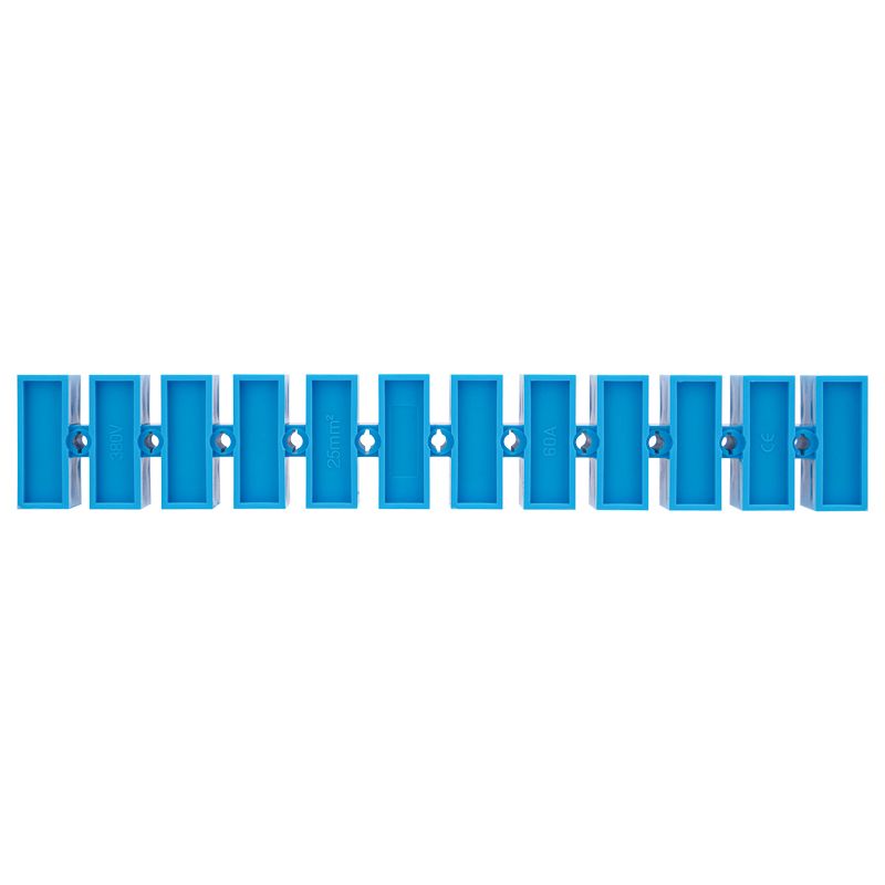 Клеммная винтовая колодка KВ-25 10-25, ток 60 A, полипропилен синий REXANT (10 шт./уп.) - Фото 5