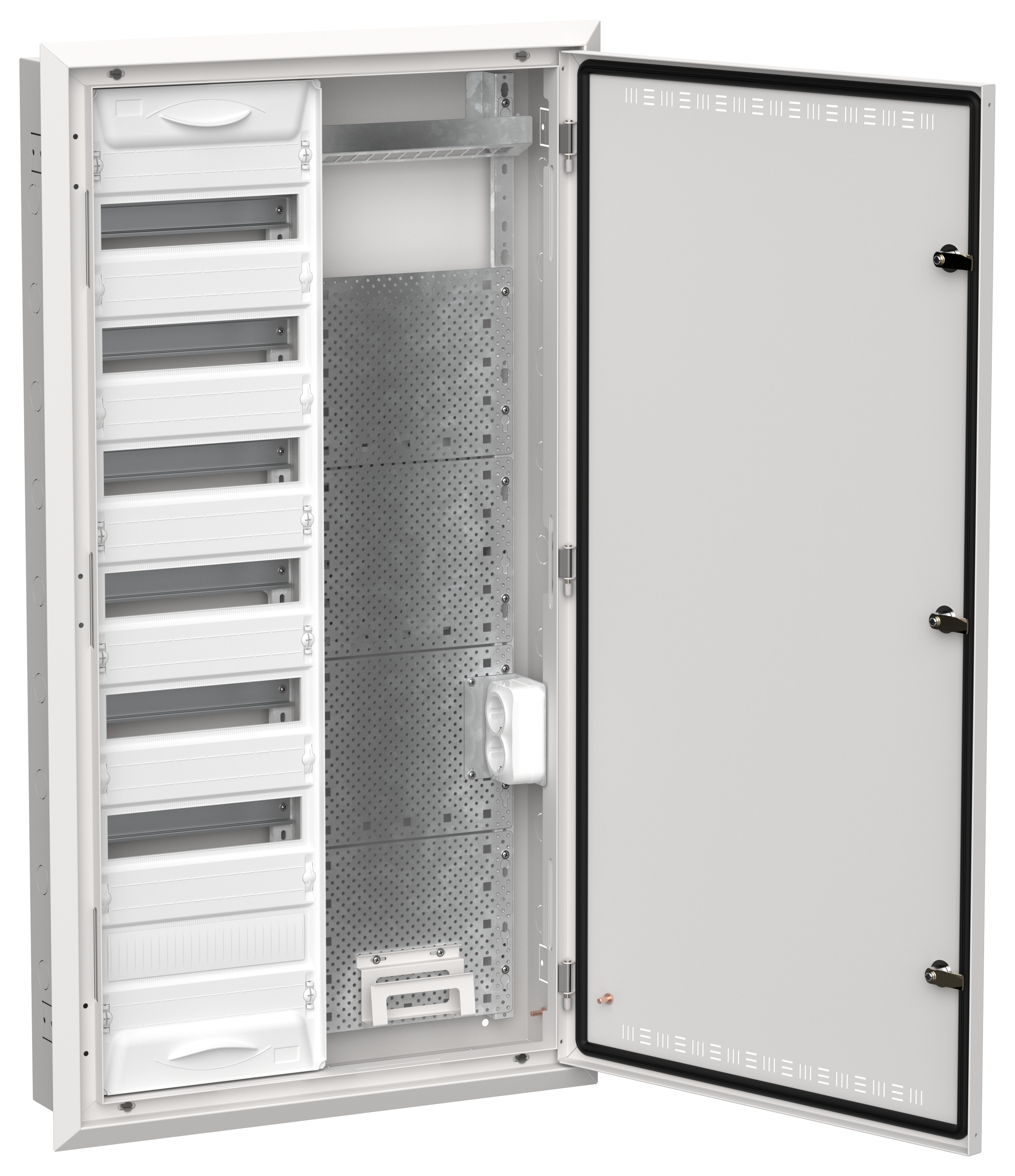 TITAN 5 Корпус комбинированный ЩРв-84 (2х84) 1130х625х130мм IP30 белый IEK для установки электрооборудования