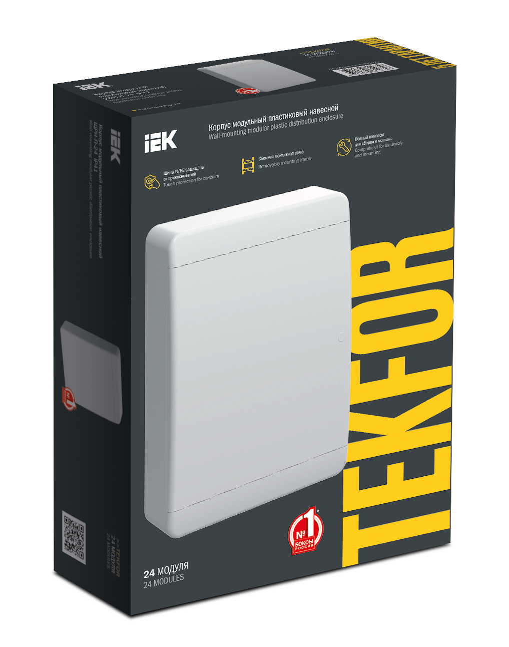TEKFOR Корпус пластиковый ЩРН-П-24 IP41 белая дверь IEK - Фото 2