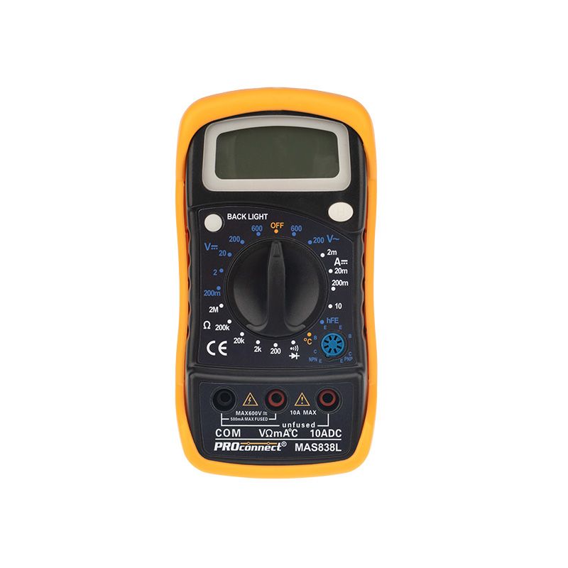 Портативный мультиметр MAS838L (DT858L) PROconnect - Фото 3