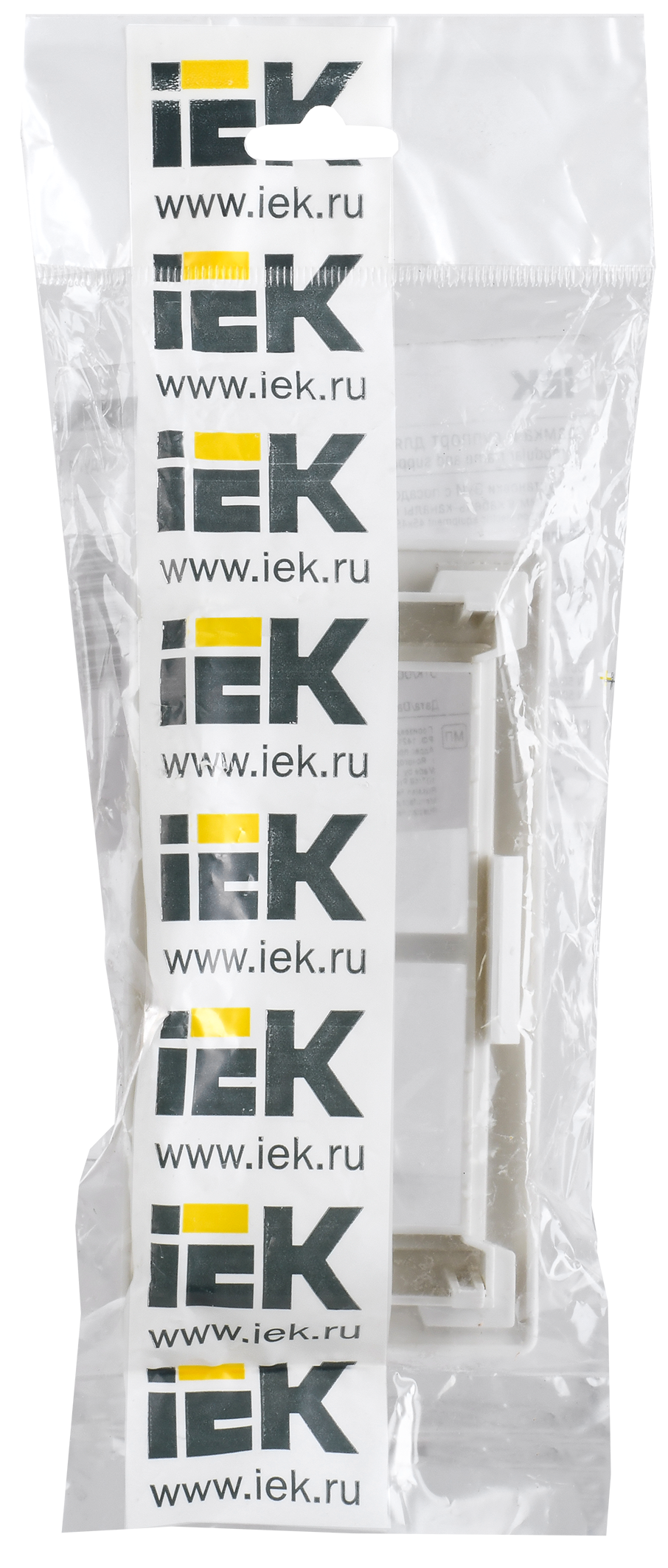 PRIMER Рамка и суппорт на 4 модуля 60мм для кабель-каналов 80х40 и 150х60 белый IEK - Фото 2
