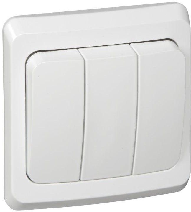 Выключатель 3-кл. СП Этюд 10А IP20 бел. SE BC10-003B