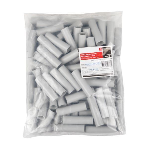 Муфта соединительная для трубы (16 мм) (100 шт) EKF-Plast - Фото 2