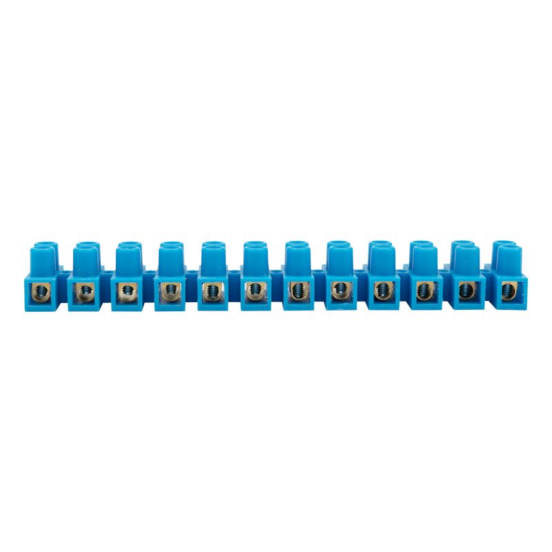 Клеммная винтовая колодка KВ-14 6-14, ток 20 A, полипропилен синий REXANT (10 шт./уп.) - Фото 2