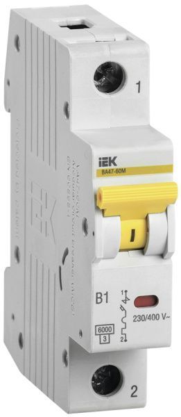 KARAT Автоматический выключатель ВА47-60M 1P B 10А 6кА IEK