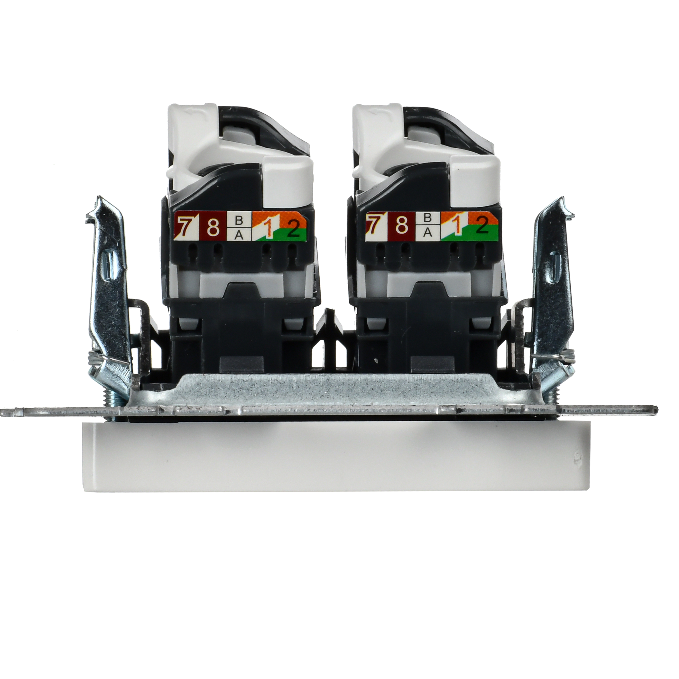 BRITE Розетка компьютерная двойная кат.5E RJ45 РК10-2-БрБ белый IEK - Фото 6