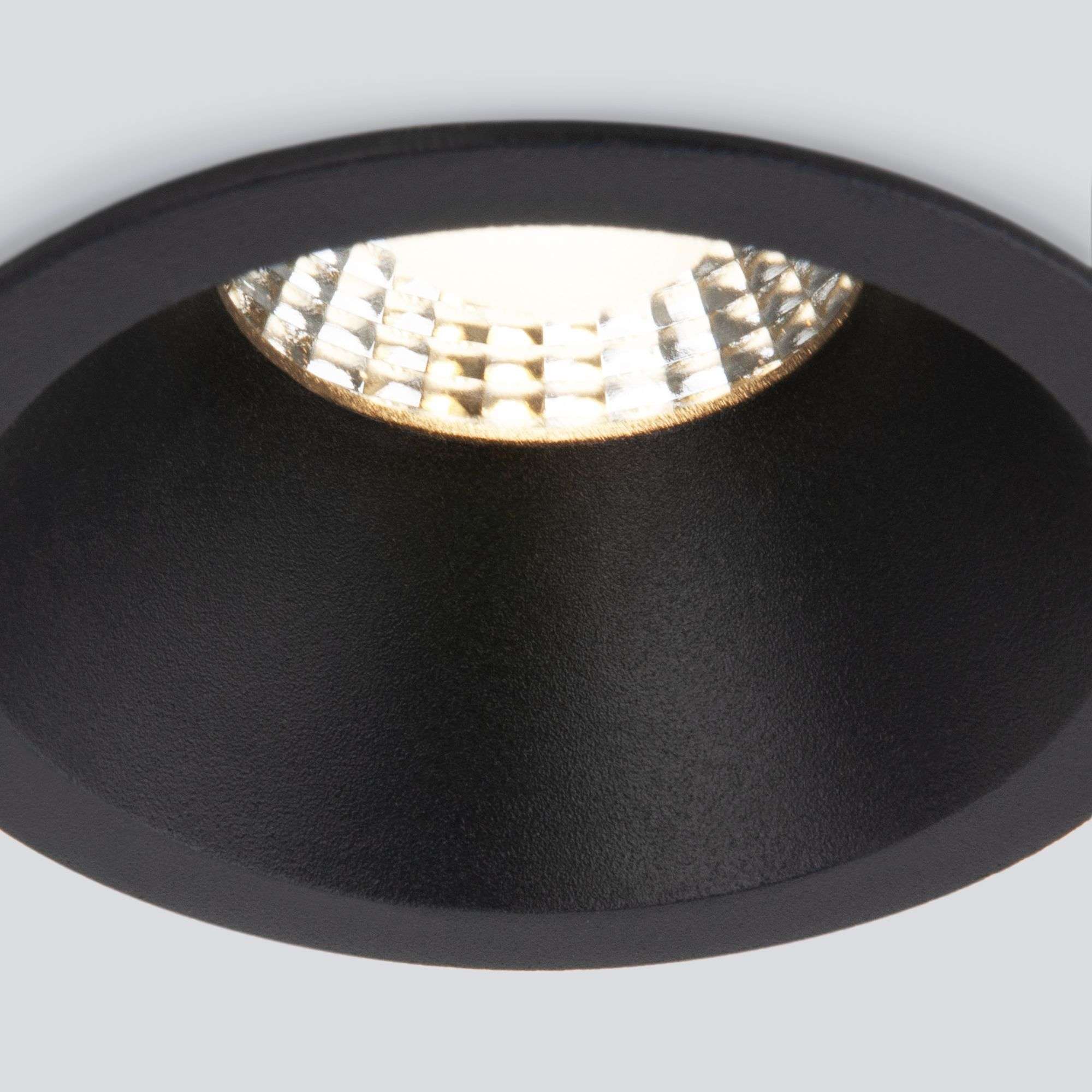 Светильник светодиодный встраиваемый точечный 15266/LED 7W 4200K черный Elektrostandard - Фото 4