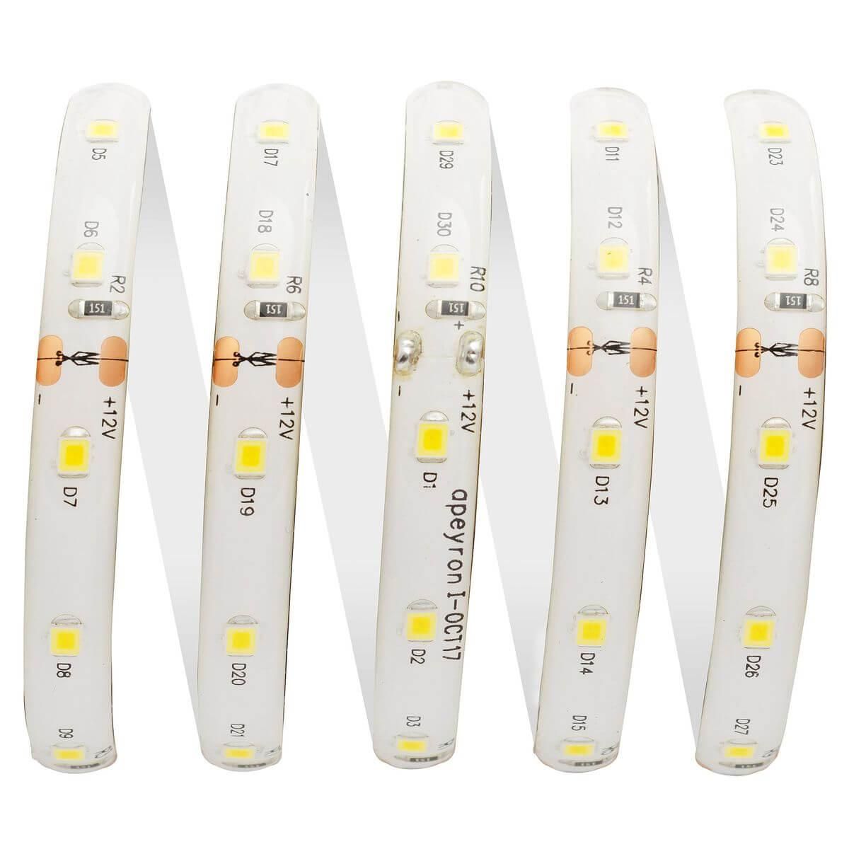 Лента светодиодная СТ smd3528 60д/м 12В 4000К IP65 5м Apeyron - Фото 5