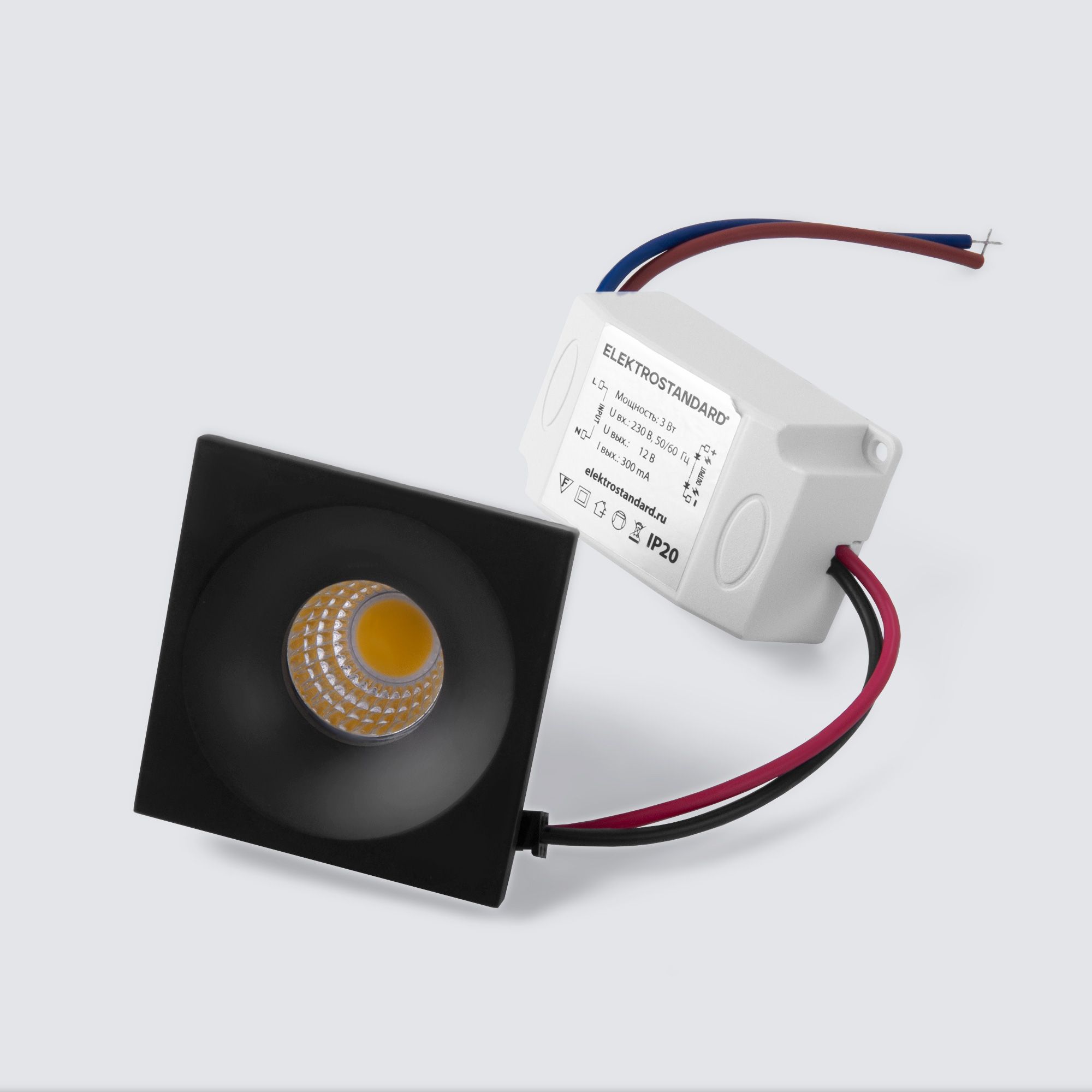 Светильник точечный 15271/LED черный Elektrostandard - Фото 6