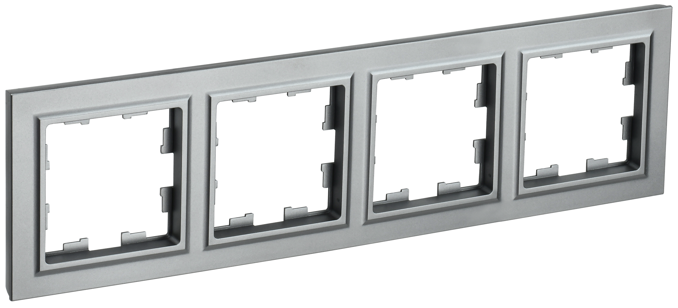 BRITE Рамка 4-местная РУ-4-БрС сталь IEK