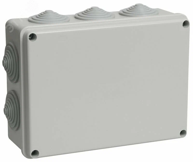 Коробка распаячная для о/п 190х140х70мм IP55, 10  вводов (20шт)