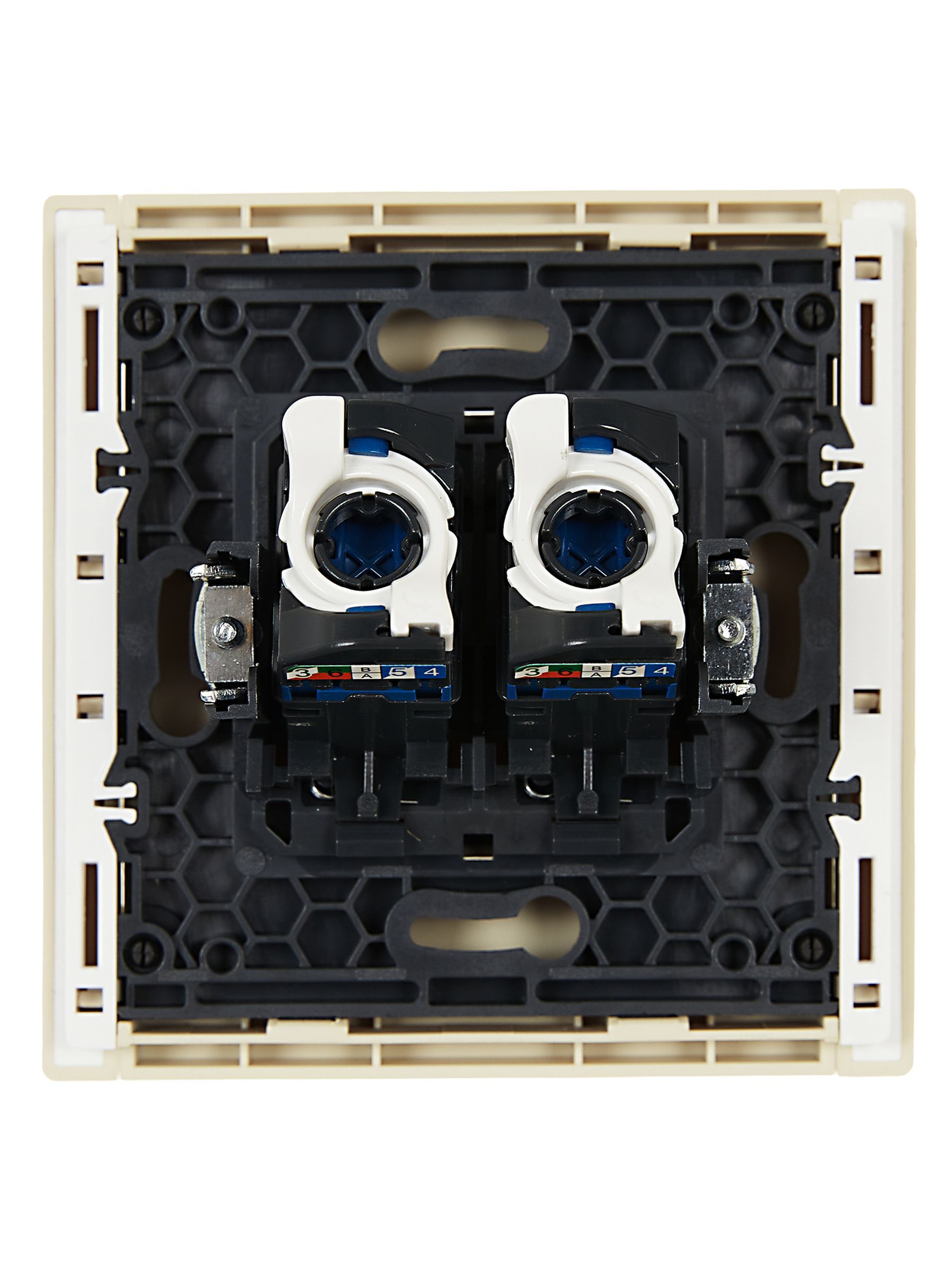 FORTE&PIANO Розетка компьютерная двойная RJ45 кат.6 FP434 ваниль IEK - Фото 3