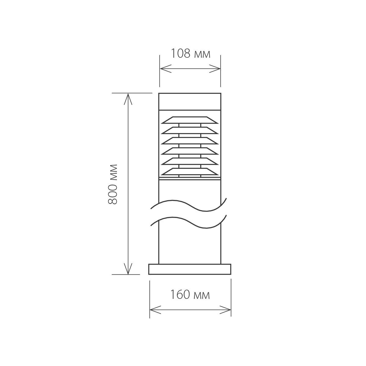 Светильник ландшафтный IP54 1507 TECHNO черный Elektrostandard - Фото 6