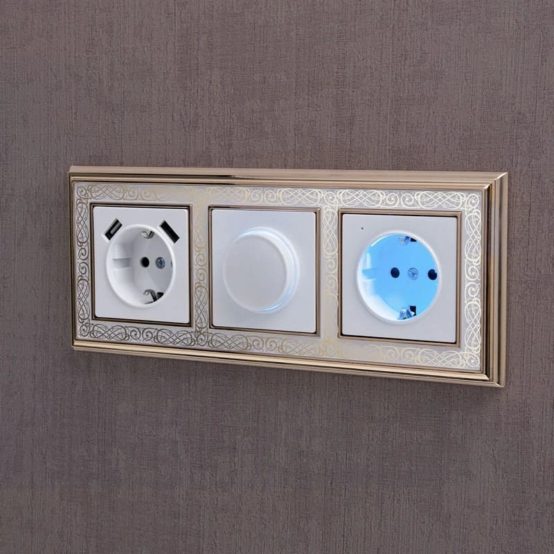 Розетка с заземлением, шторками и USB тип A+C (белый) Werkel - Фото 3