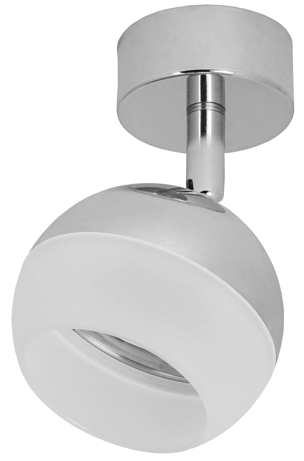 LIGHTING Светильник 4011 накладной настено-потолочный под лампу GX53 хром IEK